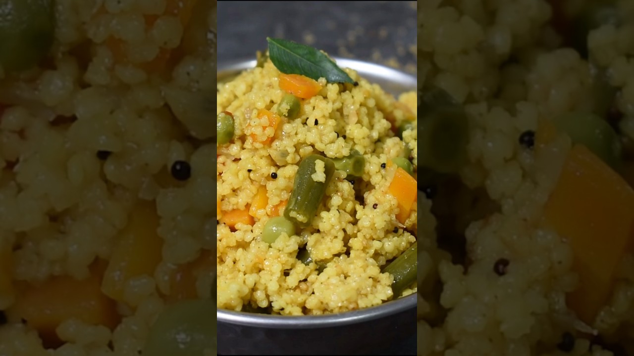 Thinai upma Kongunadu village method-10 Min Weight loss Foxtail millet upma-Thinai upma #shorts