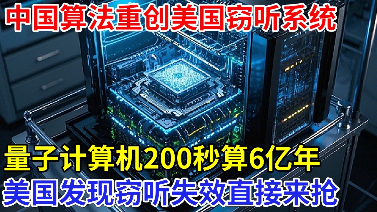中国算法重创美国窃听系统，量子计算机横扫全球，200秒算6亿年，美国发现窃听失败直接来抢【科技前沿】
