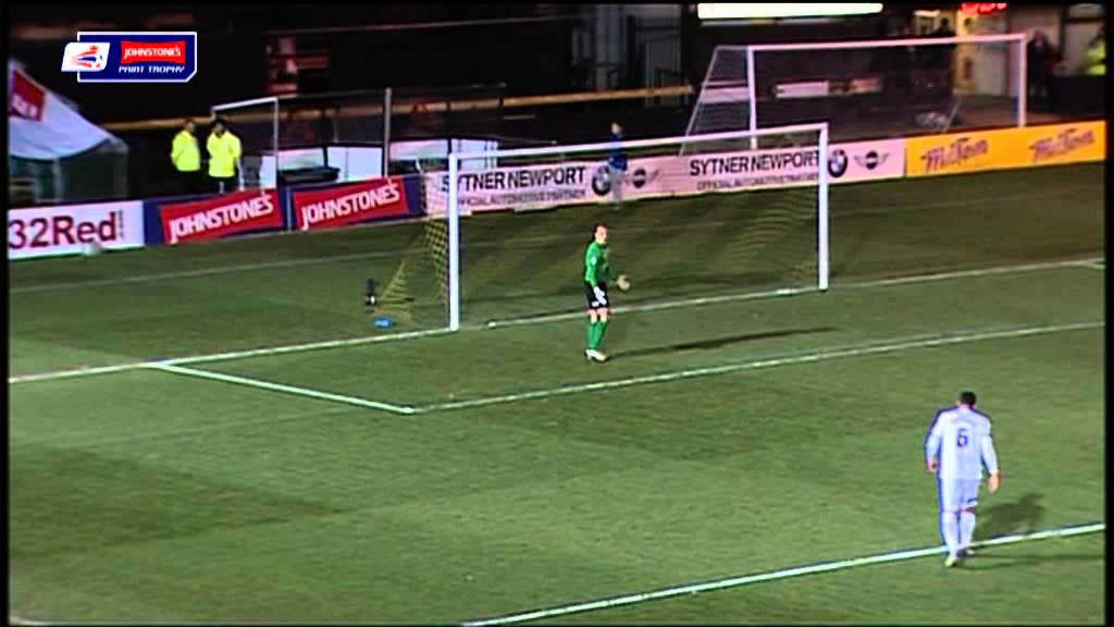 Newport County vs Peterborough United - Johnstone's Paint Trophy 2013/14