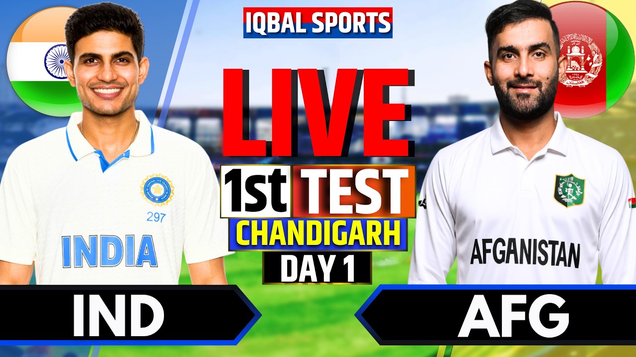 LIVE: India vs Afghanistan, 1st Test | 2nd Session | Live Cricket Match Today | IND vs AFG Live