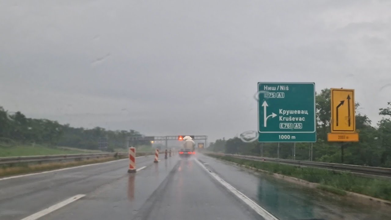Novi autoput - Moravski koridor - snimak kompletne deonice Pojate-Kru&scaron;evac - jun 2023