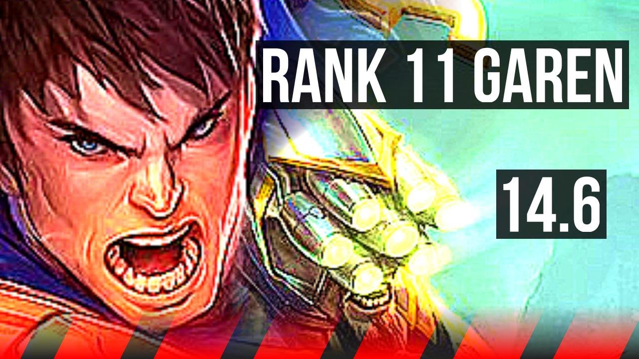 GAREN vs YI (TOP) | 4/1/3, 300+ games, Rank 11 Garen | KR Grandmaster | 14.6