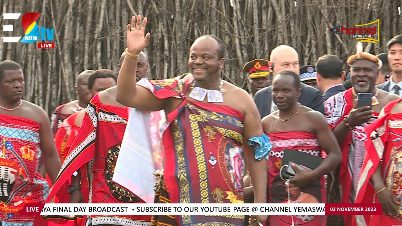 His Majesty King Mswati III arrival at Sibaya Final day