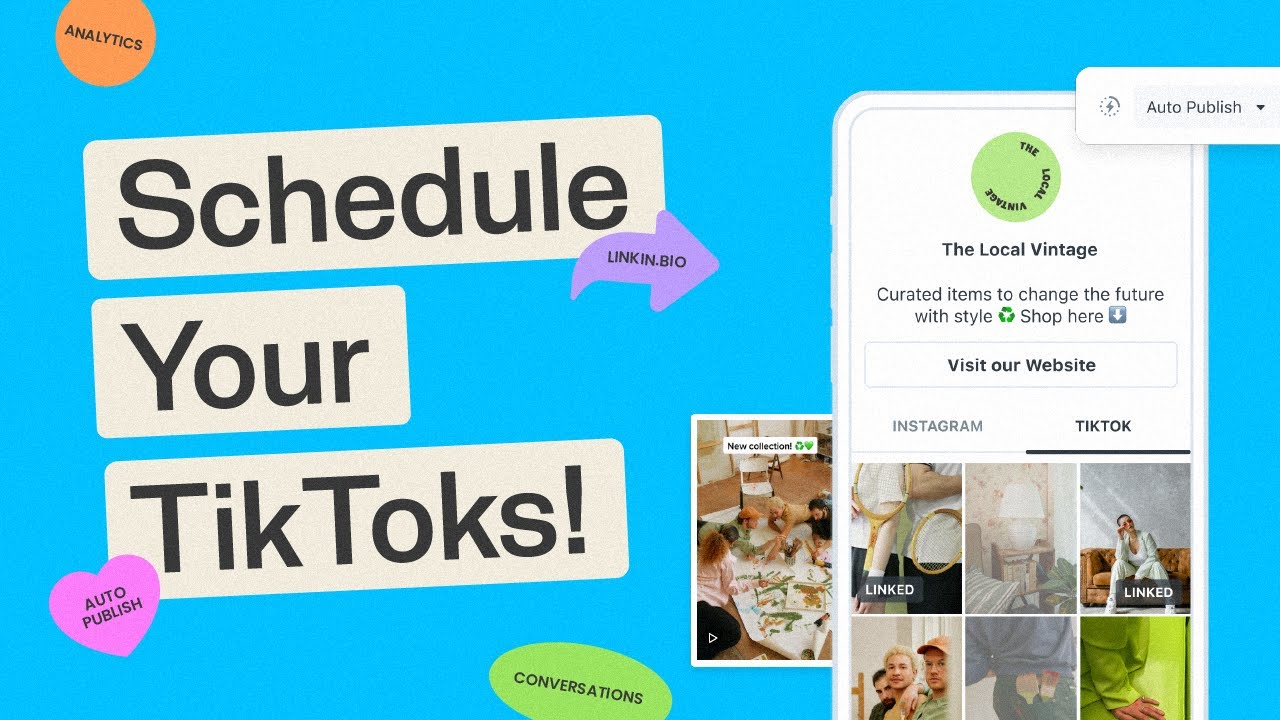 New Feature! Automatically Publish Your TikTok's + More