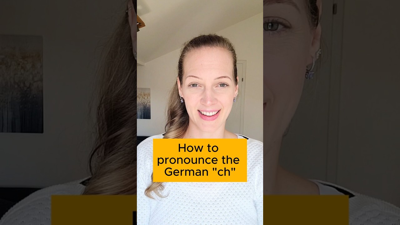 German pronunciation - the 