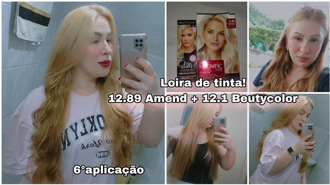 💥FICANDO LOIRA EM CASA💥12.89 da Amend + 12.1Beutycolor #loiradetinta 