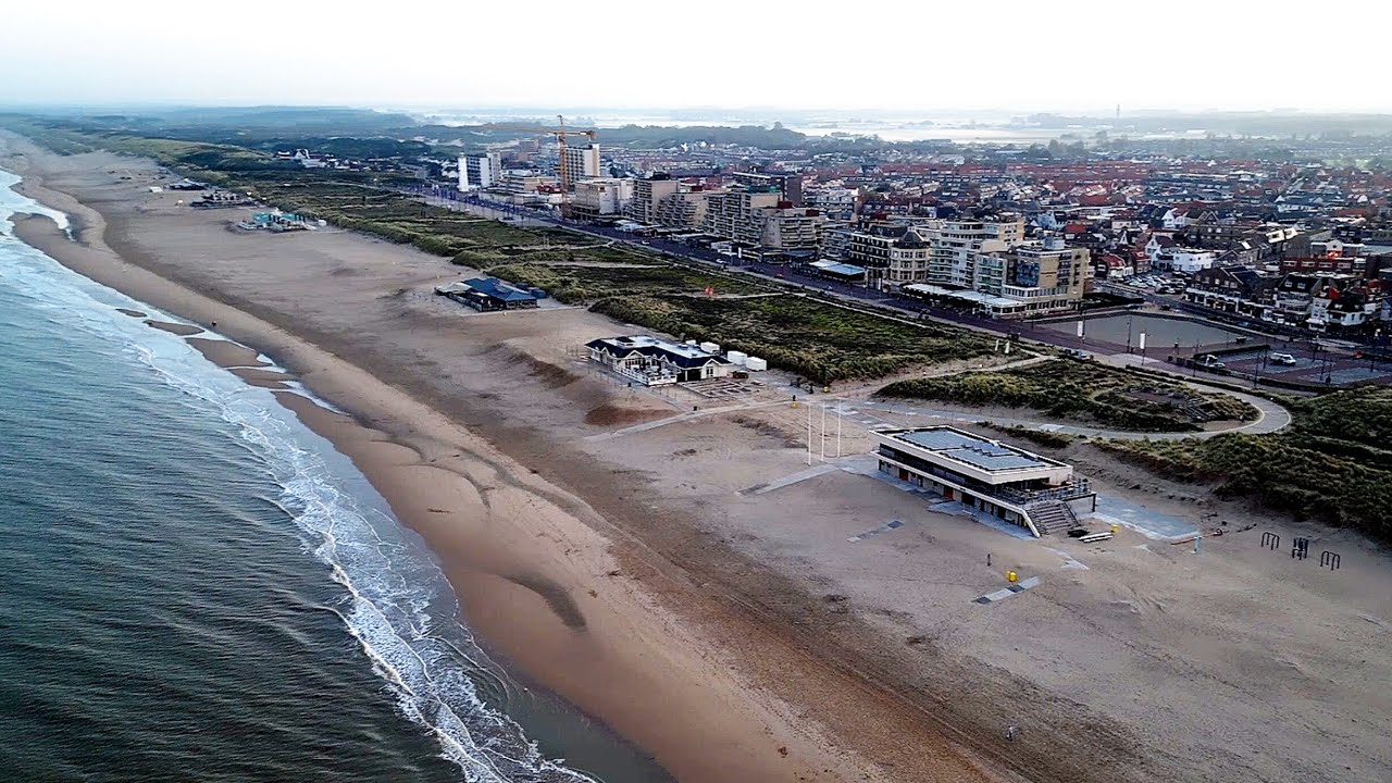 Noordwijk aan Zee Beach NL mit Drohne DJI Mini 3.