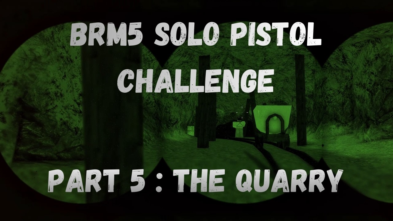 BRM5 Solo Stealth Pistol Challenge, The Quarry.... This one almost made me go insane....
