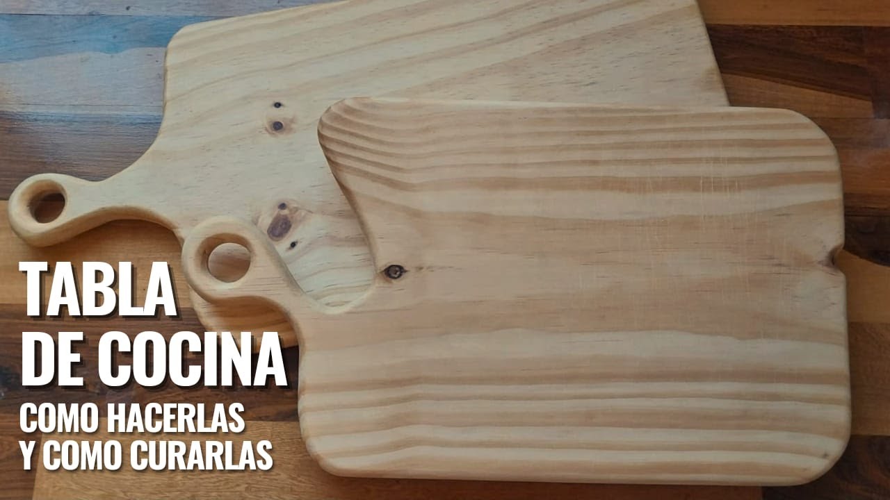 TABLA DE MADERA PARA COCINA | COMO HACER Y COMO CURAR UNA TABLA | Nico Regueiro