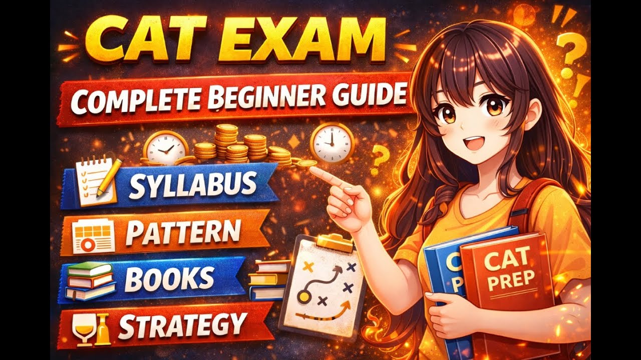 CAT Exam 2026 | Complete Beginner Guide 🔥 Syllabus, Pattern, Books & Strategy