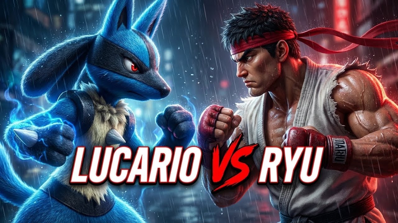 Real Life Pokémon vs Street Fighter — Lucario vs Ryu | Cinematic Epic Battle