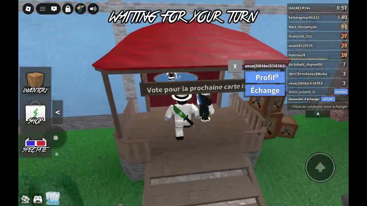 ROBLOX murder je sait pas qoua qoua