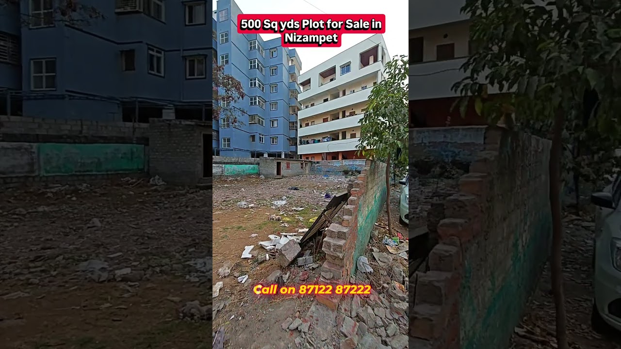 North Facing 500 Sq Yards Plot for Sale Nizampet Hyderabad