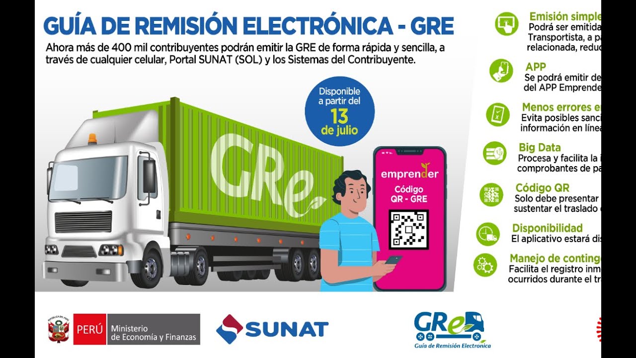 EMISIÓN DE GUIAS DE REMISION TRANSPORTISTA -  SUNAT 2022
