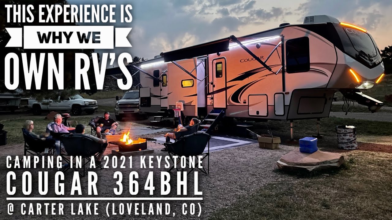 This Experience is Why we Own RV’s | Camping Carter Lake, CO in Cougar 364BHL Fifth Wheel