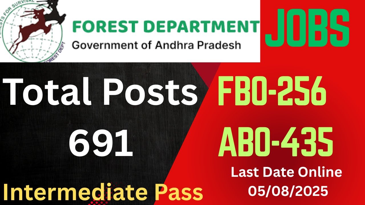 AP FOREST BEAT OFFICER & ASSISTANT BEAT OFFICER JOBS - 2025 //APPSC FBO , ABO RECRUITMENT -2025.