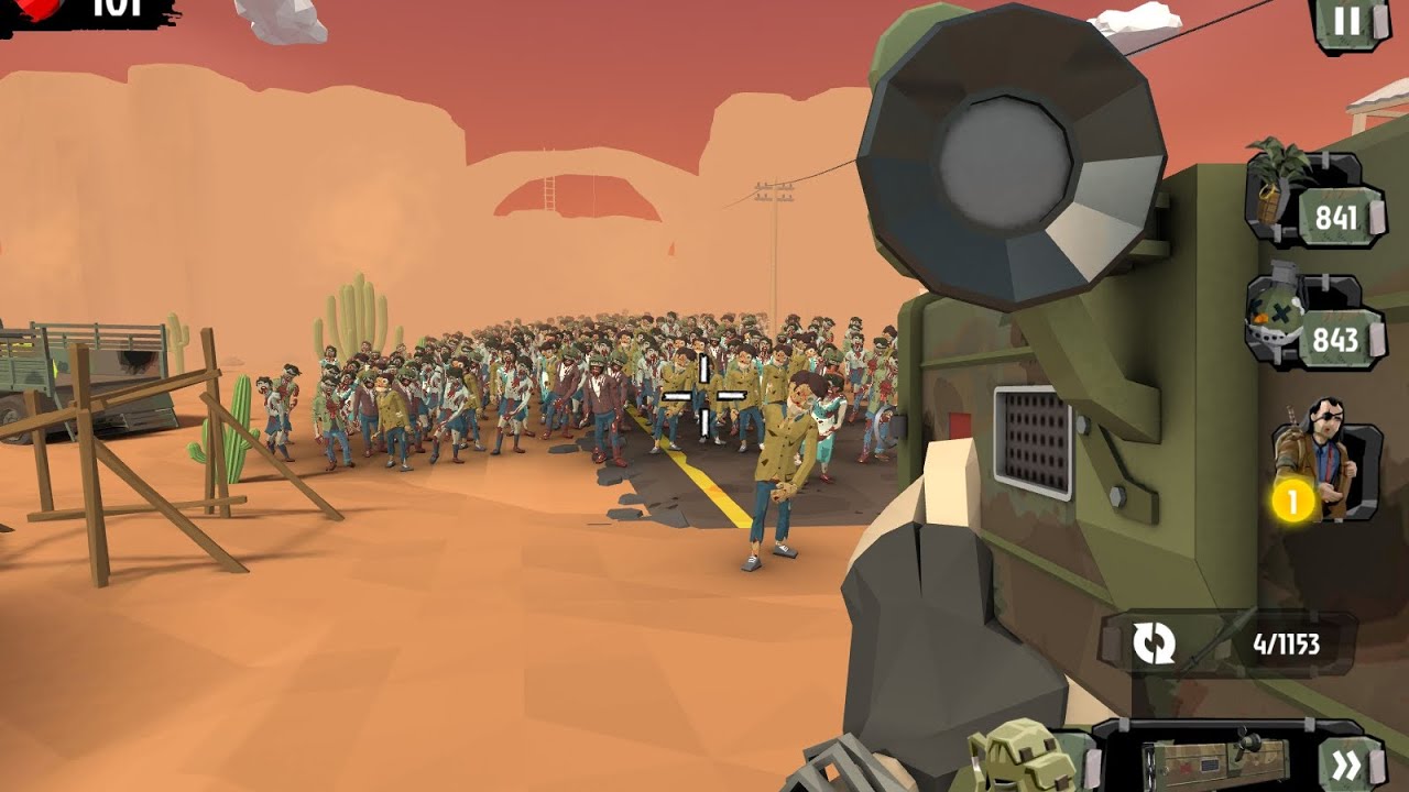 The final boss fight in The Walking Zombie 2...