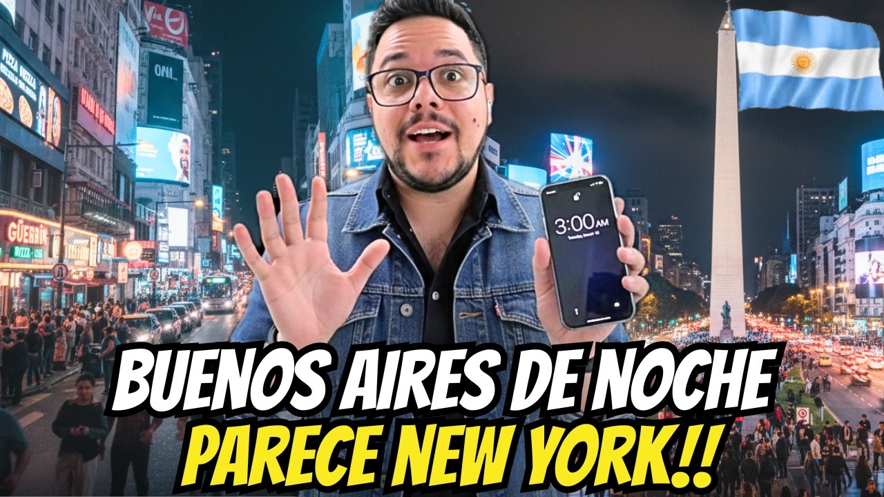 Caminé a las 3AM por Buenos Aires y no puedo CREER lo que vi 🇦🇷😱