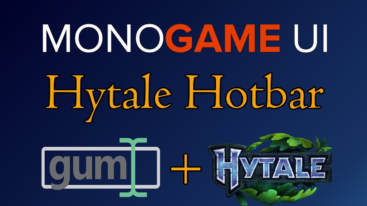 Make the Hytale Hotbar in Monogame