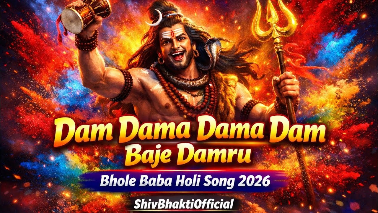 🔱 Dam Dama Dama Dam Baje Damru 🔱  Bhole Baba Holi Song 2026 | Holi Special Bhakti Song