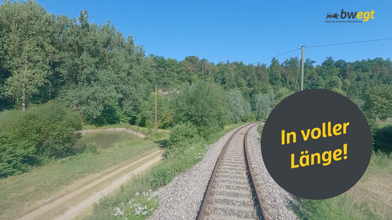 Führerstandsmitfahrt von Hechingen nach Eyach mit dem Eyachtäler