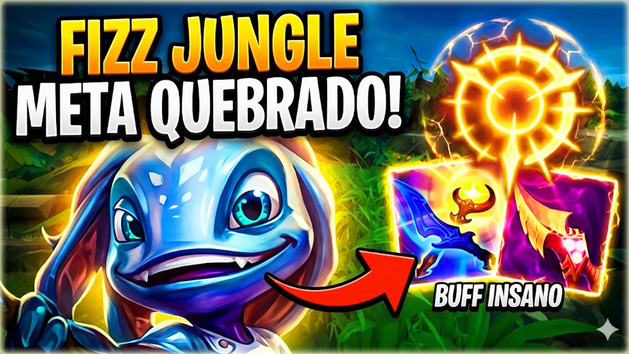 O NOVO BUFF DO FIZZ DESTRUIU A JUNGLE! (Melhor Build e runas 2026)