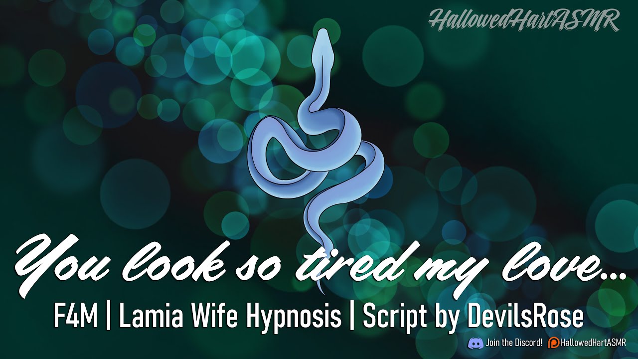 Lamia Wife Hypnotizes Her Good Boy to Sleep [F4M][ASMR][Hypnosis][FDom][Established Relaitonship]