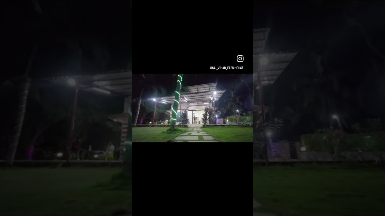 Sai vihar Farmhouse & resort 🌴🏊🏘Ambeshiv gaon📍Badlapur (w) contact - 7507196333📲 night view✨🤩