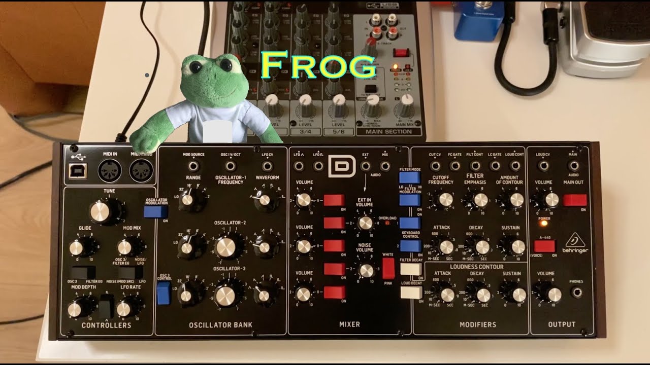 Frog - einfacher modularer Patch für den Behringer Model D