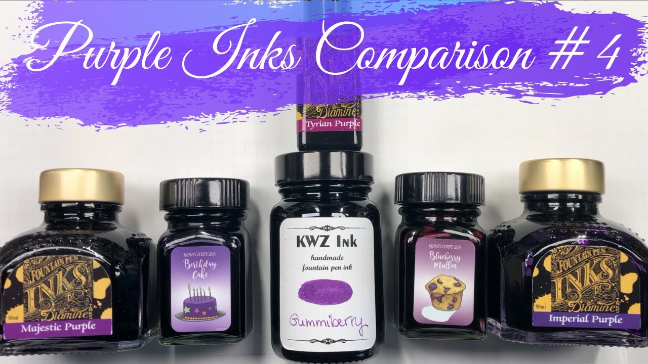 Purple Inks Comparison #4