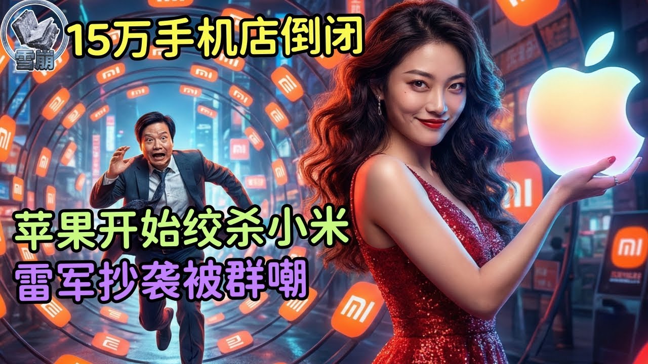 15万门店倒闭狂潮！小米不能幸免，苹果发布会绞杀小米活路，小米股价闪崩，高端化被资本用脚投票