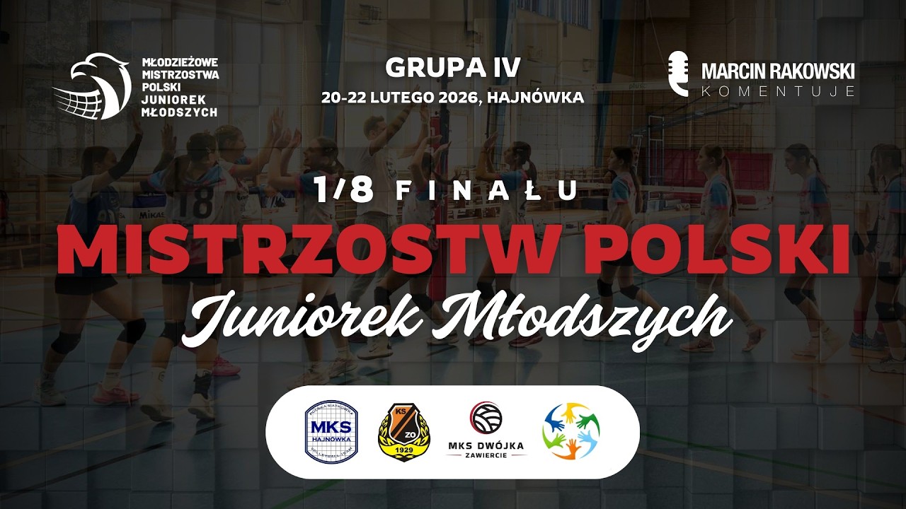 1/8 Mistrzostw Polski Juniorek Młodszych: MKS Dwójka Zawiercie - MKS Optima Hajnówka