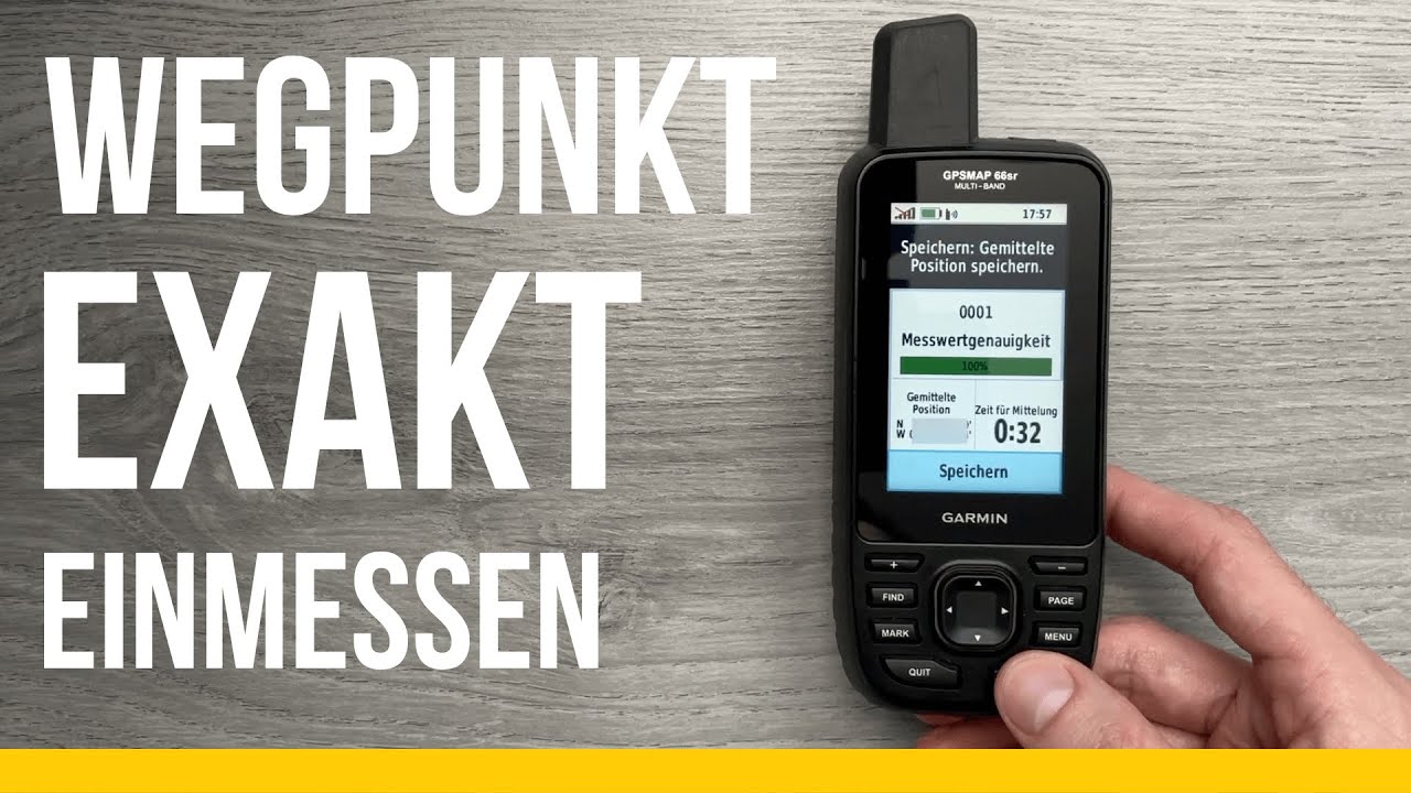 GPS Koordinaten exakt ermitteln mit Garmin Wegpunkt Mittelung | z.B. Geocache verstecken