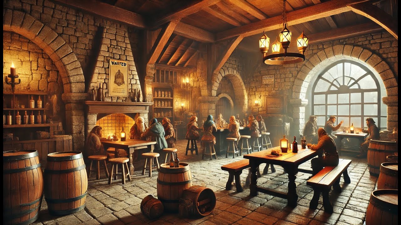 🔥 Medieval Tavern Ambience | Bard Songs & Fantasy Music for DnD, Study & Relaxation