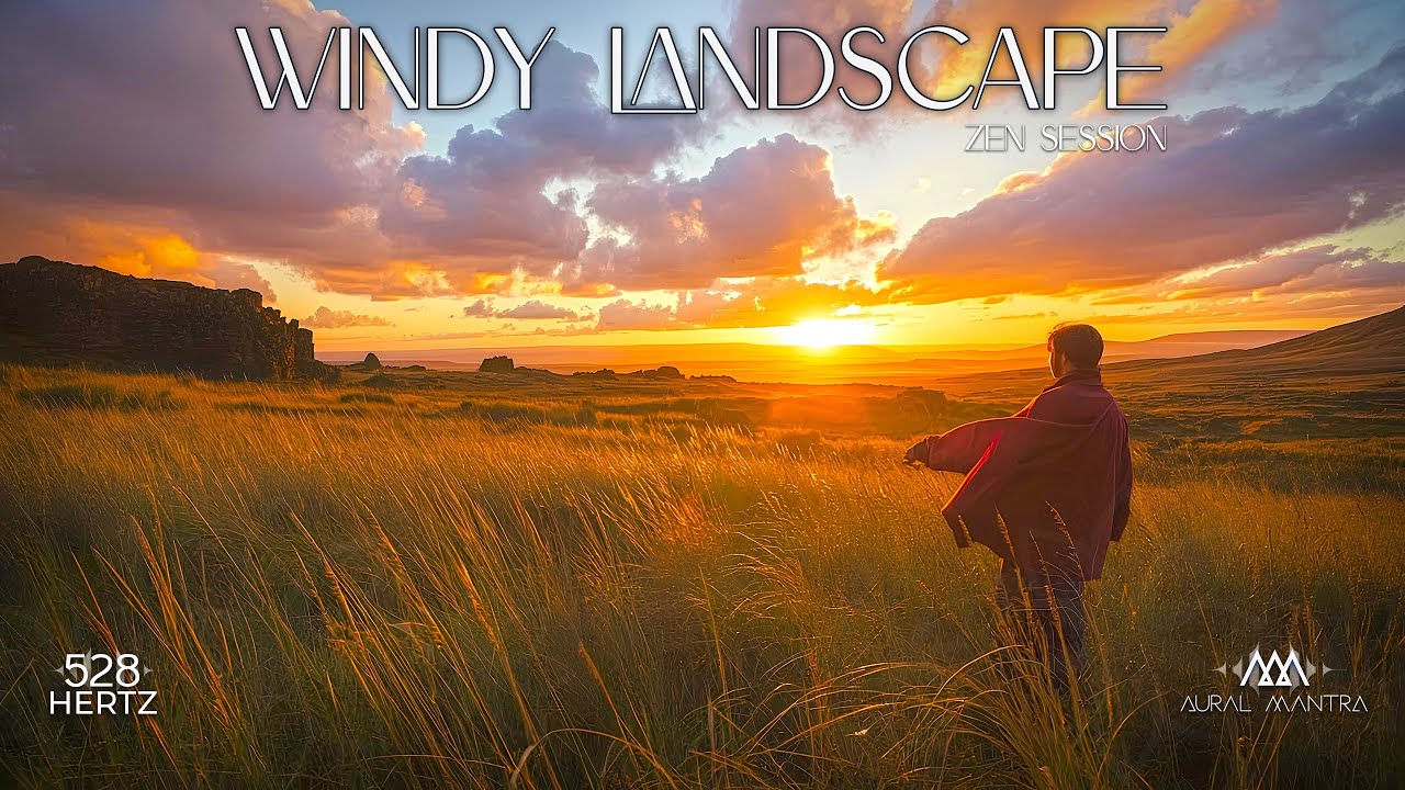 Windy Landscape - Intimate Music in a Secret Place - 528 hz healing frequency