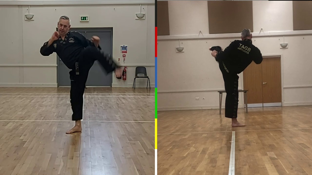 7th Kup line work front & rear view (ITC) International Tae Kwon Do