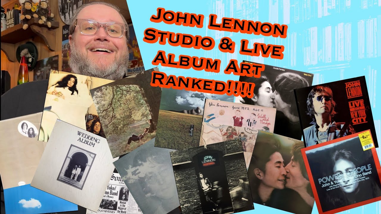 John Lennon Studio & Live Album Art Ranked!!!! #johnlennon #album #art #ranked #4k 