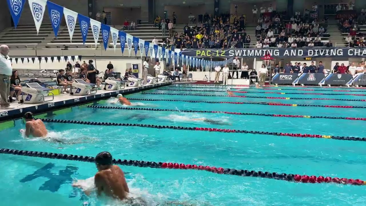 Leon Marchand 400y IM Final 3:34.66 PAC 12