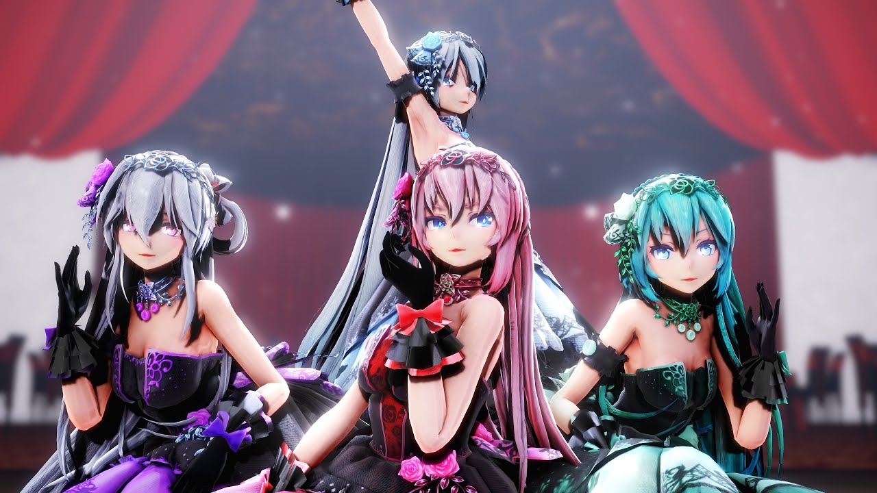 【MMD】KiLLER LADY【Luka×Haku×言和×Miku】