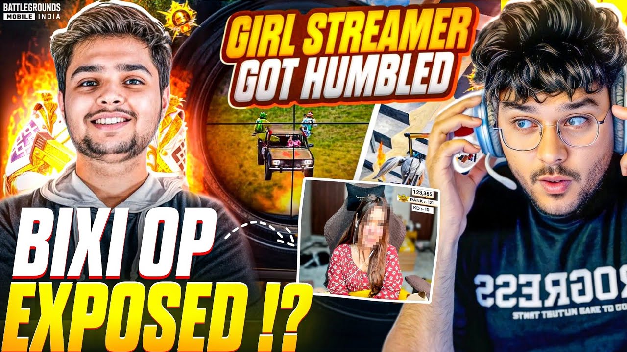 Pro GIRL STREAMER vs Noob BIXI OP 😱 Bixi Op 1v4 Intense Solo vs Squad 🤯 | Reaction @ThorGaming77