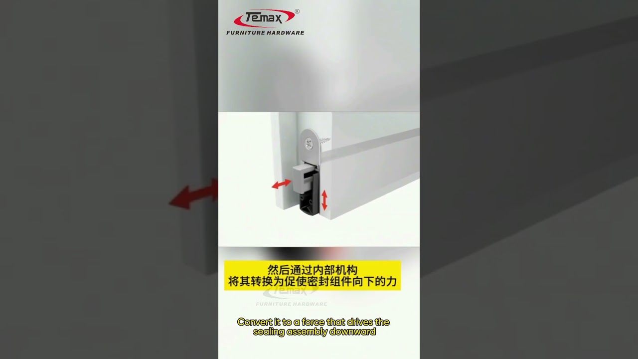 Automatic door bottom seal