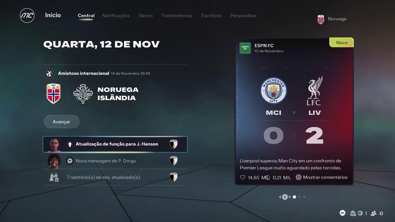 Tentando a vida de treinador