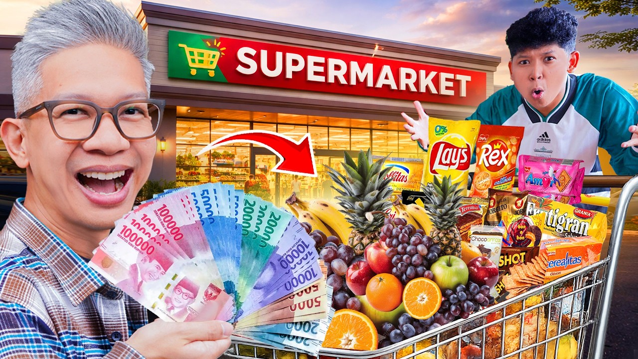 TRAKTIR LUCKY BELANJA BULANAN PERSIAPAN PUASA!!