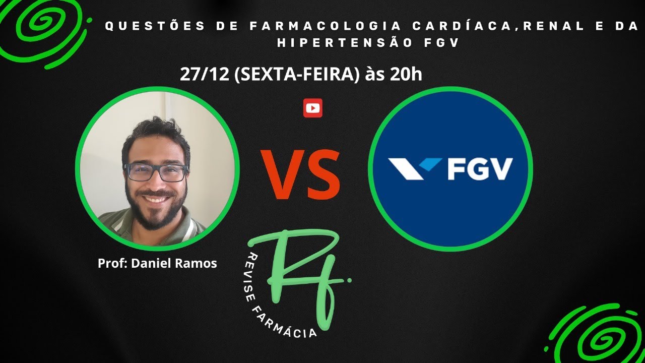 Questões de Farmacologia - FGV (Cardíaca, Renal e da Hipertensão)