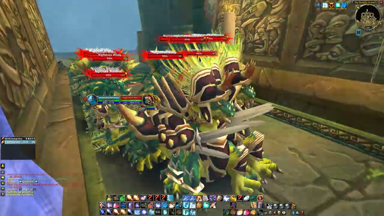 Sunken Temple 72 Mob mage pull! Easy gold farm!