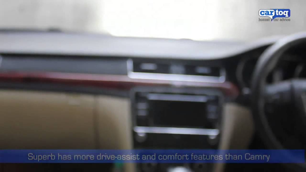 Skoda Superb vs Toyota Camry video comparison by CarToq.com