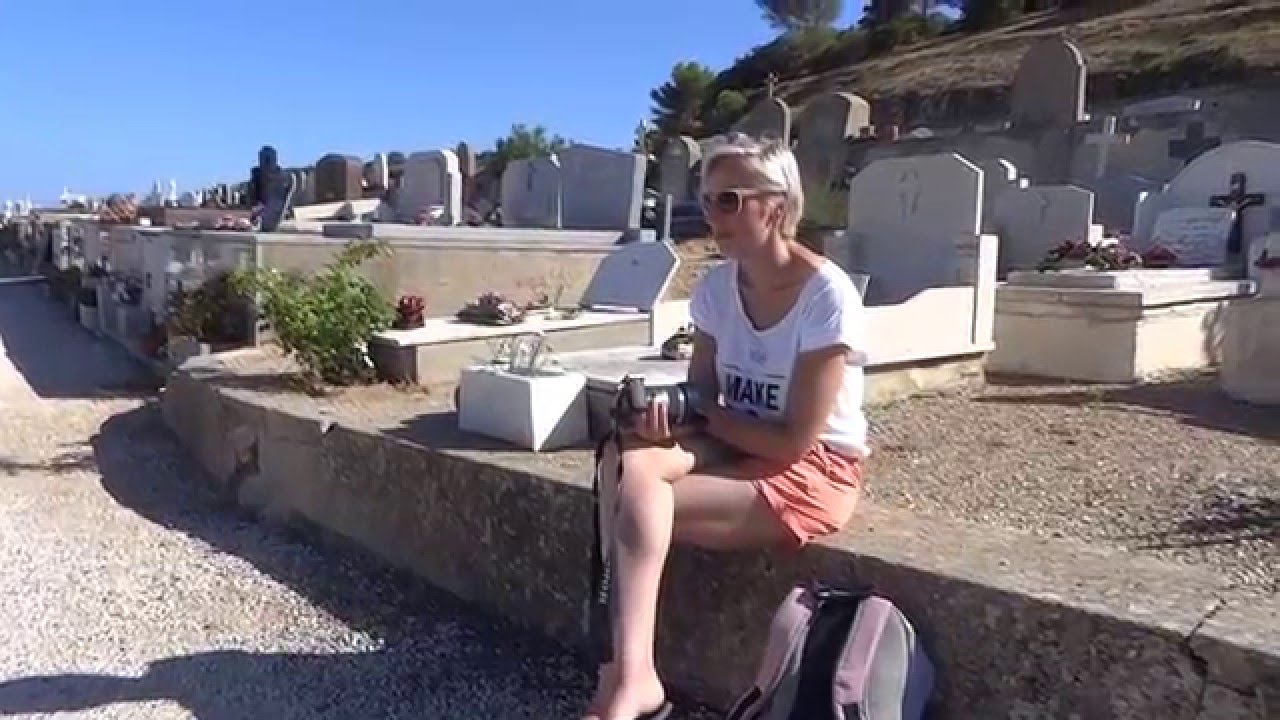 Romy Schneider film location Cimetiere Marin in St. Tropez 2015