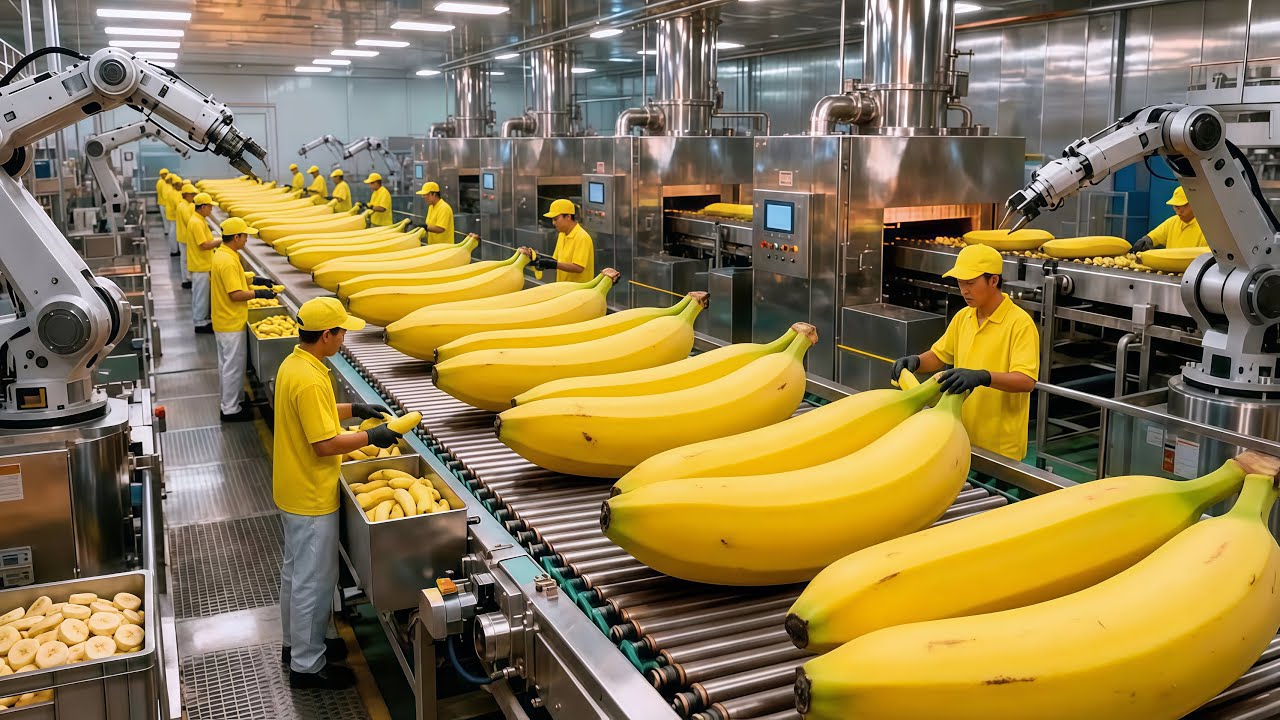 Inside the Factory: Modern Banana Juice Production Line | Full Factory Process