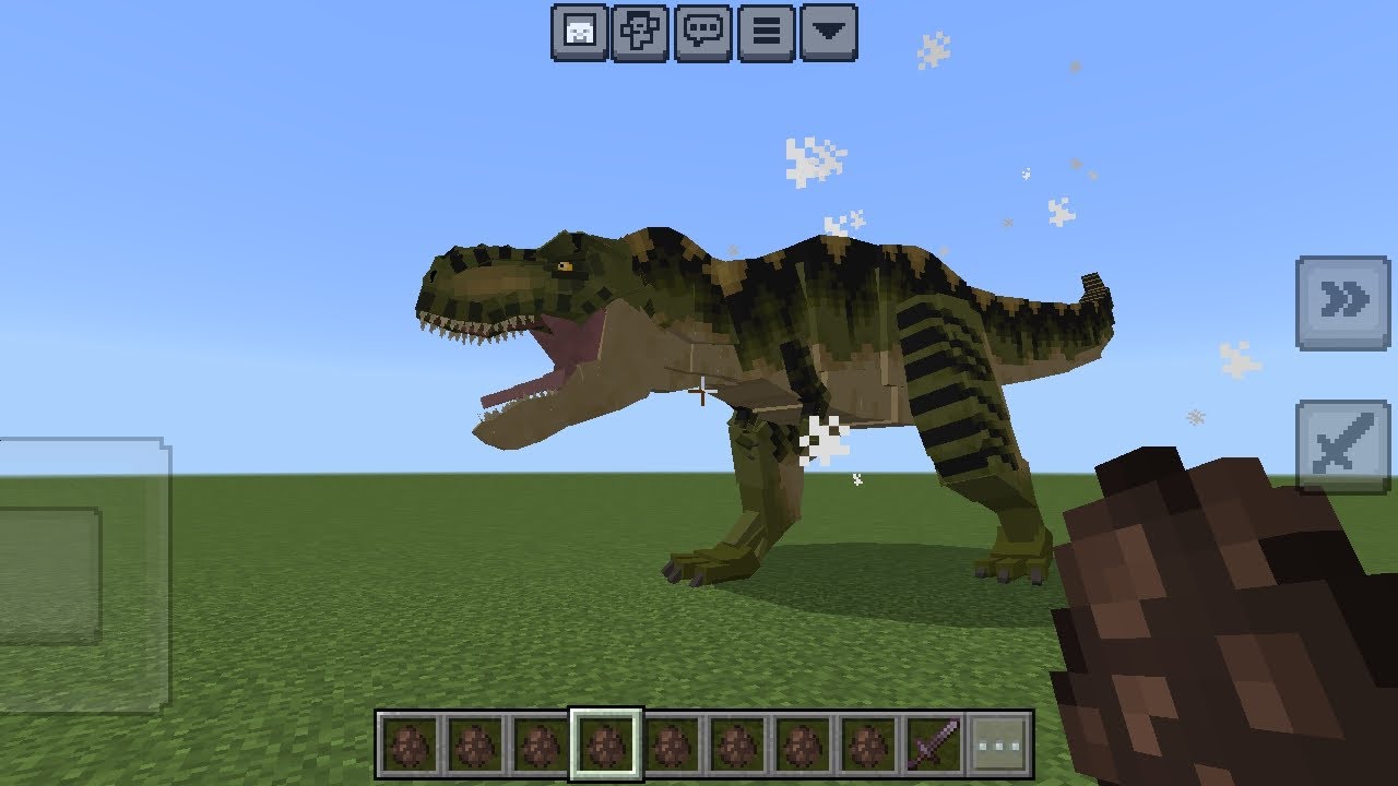 Dinosaur Saga Update in Minecraft #minecraft #addonmcpe #dinosaur