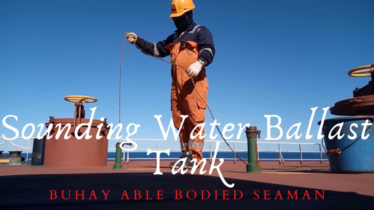 Sounding WBT Water Ballast Tank AB Work On Ship